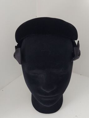 Betmar Black Velvet Pillbox Hat